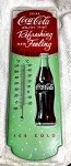 Vintage Coca-Cola Bottle Cap Thermometer Wall Decor