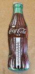 Coca-Cola Vintage Thermometer Gas Station Sign