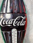 Coca-Cola Bottle Thermometer - Retro Tin Sign