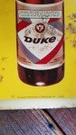 1967 Duke Beer Sign Thermometer with Easel Stand