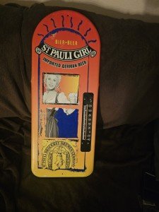 St Pauli Girl Brewery Vintage Thermometer - Rare Find