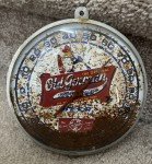 German Beer Vintage Glass Thermometer - 6 Inch