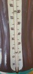 Coca-Cola Bottle Shaped Tin Thermometer 17.5