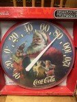 Coca-Cola Santa Round Wall Thermometer, 1990s