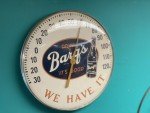 BARQ'S ROOT BEER we have it - vintage antique advertising thermometer soda pop