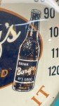 BARQ'S ROOT BEER we have it - vintage antique advertising thermometer soda pop