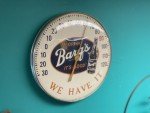 BARQ'S ROOT BEER we have it - vintage antique advertising thermometer soda pop
