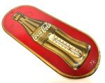Coca-Cola Vintage Thermometer Sign - 16" Red & Gold