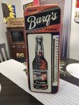 Barq's Root Beer Vintage Metal Thermometer Sign