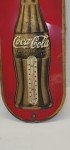Vintage Coca-Cola Thermometer Sign - 16" Red & Gold