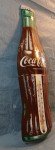 Coca-Cola Vintage Bottle Tin Thermometer Sign