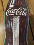 Classic Coca-Cola Tin Thermometer - 16” Vintage
