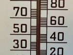 Deers Leap Beer Metal Thermometer - "Good Honest Beer