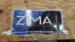 ZIMA Vintage Metal Thermometer Bar Sign