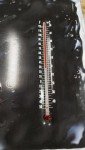ZIMA Vintage Metal Thermometer Bar Sign