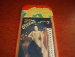 Coca Cola Victorian Lady Tin Thermometer 1981