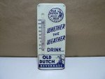 Old Dutch Root Beer Vintage Thermometer 1950s