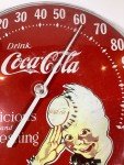 Coca-Cola Jumbo Dial Thermometer 12" Metal Sign