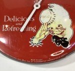 Coca-Cola Jumbo Dial Thermometer 12" Metal Sign