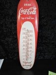 Coca-Cola Cigar Thermometer Tin Sign Vintage