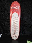 Coca-Cola Cigar Thermometer Tin Sign Vintage
