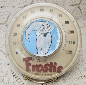 Frostie Root Beer Vintage Advertising Thermometer