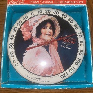 Coca-Cola Vintage Jumbo Dial Thermometer 1984