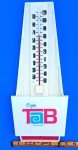 1969 Vintage TAB COLA Advertising Thermometer - Rare