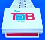 1969 Vintage TAB COLA Advertising Thermometer - Rare