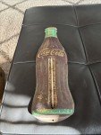1950s Coca-Cola Tin Thermometer Sign - 16 inches