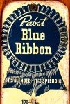 Pabst Blue Ribbon Beer Vintage Thermometer Sign