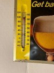 1967 Duke Beer Sign Easel Thermometer 22"x11