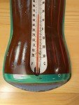 Donasco Coca-Cola Die-Cut Metal Thermometer Sign