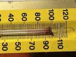 1967 Duke Beer Sign Easel Thermometer 22"x11