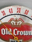 Old Crown Beer Ale Metal Thermometer Inner Piece