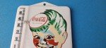Vintage Coca-Cola Porcelain Soda Bottle Thermometer