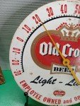 Old Crown Beer Ale Metal Thermometer Inner Piece