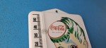 Vintage Coca-Cola Porcelain Soda Bottle Thermometer