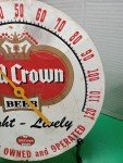 Old Crown Beer Ale Metal Thermometer Inner Piece