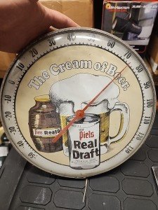 1971 Piels Draft Beer Thermometer Sign - Brooklyn