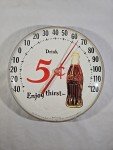 Coca Cola Vintage 12" Round Advertising Thermometer