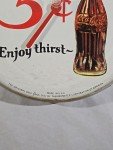 Coca Cola Vintage 12" Round Advertising Thermometer