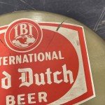 Vintage Old Dutch Beer Thermometer and Calendar Sign