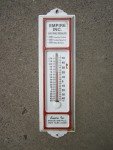 1950s Empire Agricultural Metal Wall Thermometer
