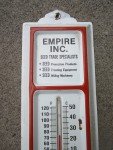 1950s Empire Agricultural Metal Wall Thermometer