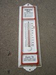 1950s Empire Agricultural Metal Wall Thermometer