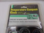 Vintage Black Auto and Boat Thermometer Compass