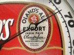 1950s Olands Pale Ale Beer Thermometer Sign