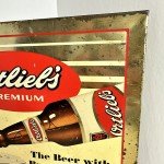 Ortlieb's 60s Beer Metal Sign with Thermometer