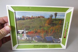 McConnellsburg PA Auto Sales Vintage Thermometer